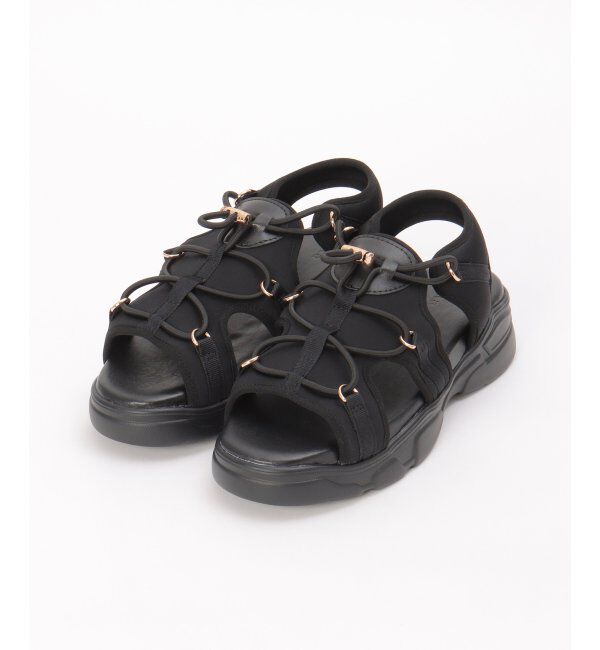 ikka「スポーティーサンダル」|その他|ブラック