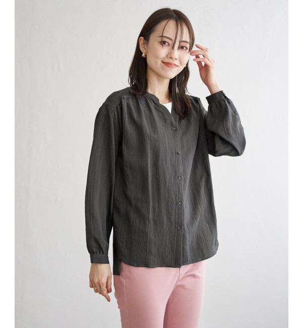 ikka「【雑誌InRed5月号掲載】シアーバックリボンブラウス」|シャツ・ブラウス|