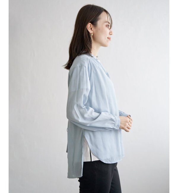 ikka「【雑誌InRed5月号掲載】シアーバックリボンブラウス」|シャツ・ブラウス|