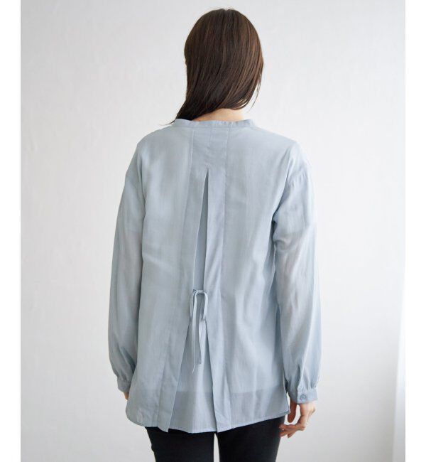 ikka「【雑誌InRed5月号掲載】シアーバックリボンブラウス」|シャツ・ブラウス|