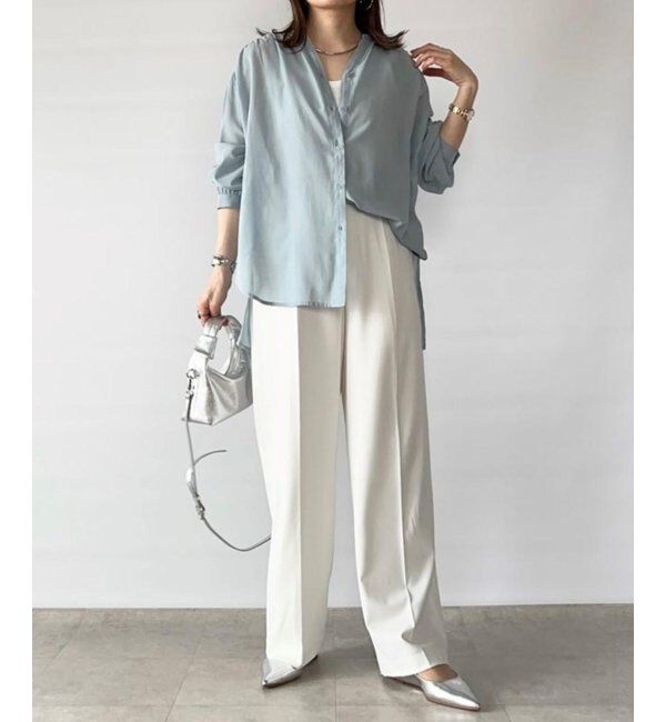 ikka「【雑誌InRed5月号掲載】シアーバックリボンブラウス」|シャツ・ブラウス|