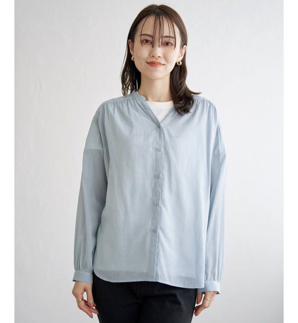 ikka「【雑誌InRed5月号掲載】シアーバックリボンブラウス」|シャツ・ブラウス|