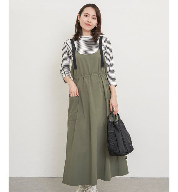 ikka「【2点セット】リップストップカーゴワンピースセット」|ワンピース|