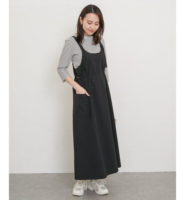 ikka「【2点セット】リップストップカーゴワンピースセット」|ワンピース|