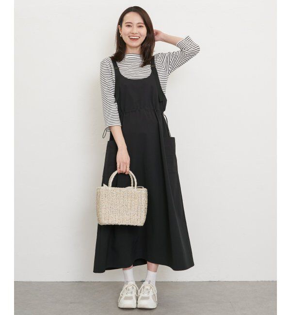 ikka「【2点セット】リップストップカーゴワンピースセット」|ワンピース|