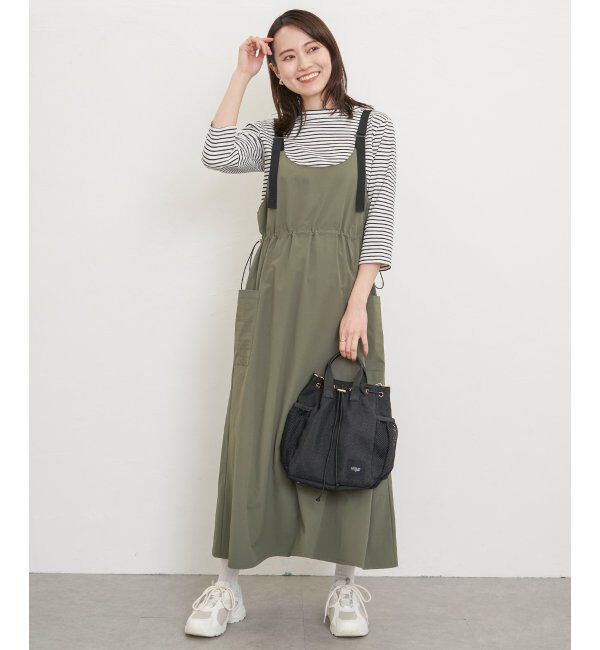 ikka「【2点セット】リップストップカーゴワンピースセット」|ワンピース|