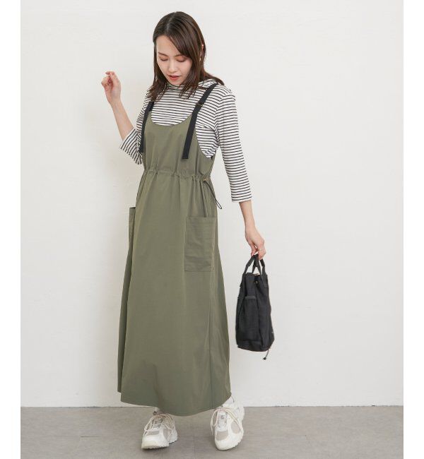 ikka「【2点セット】リップストップカーゴワンピースセット」|ワンピース|