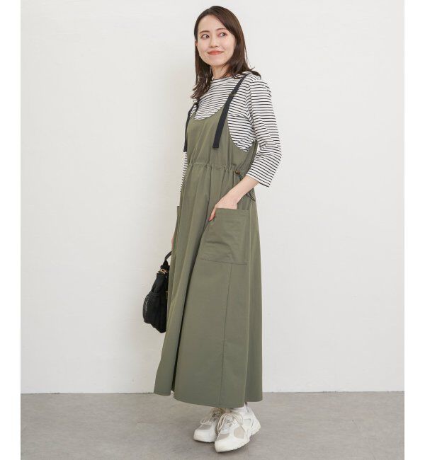 ikka「【2点セット】リップストップカーゴワンピースセット」|ワンピース|