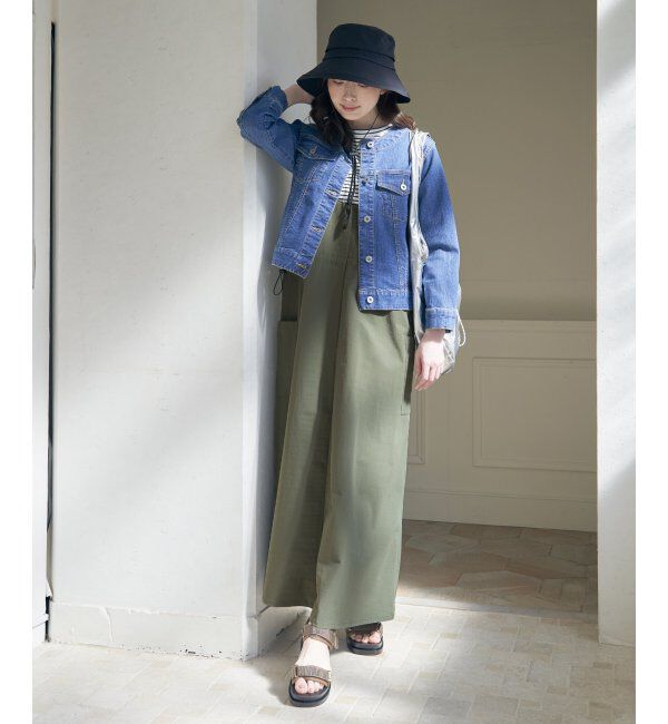 ikka「【2点セット】リップストップカーゴワンピースセット」|ワンピース|