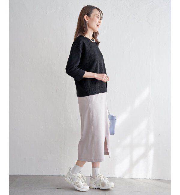 ikka「フクレジャガード7分袖プルオーバー」|その他|