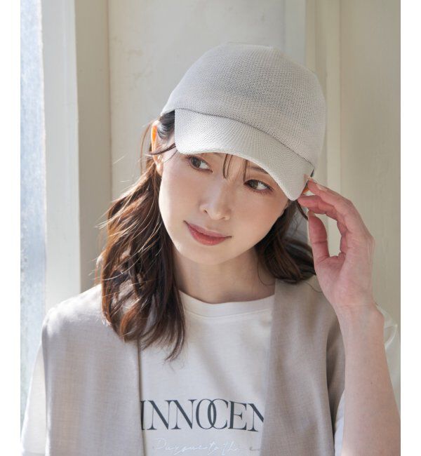 ikka「サーモ透かし柄キャップ」|その他|