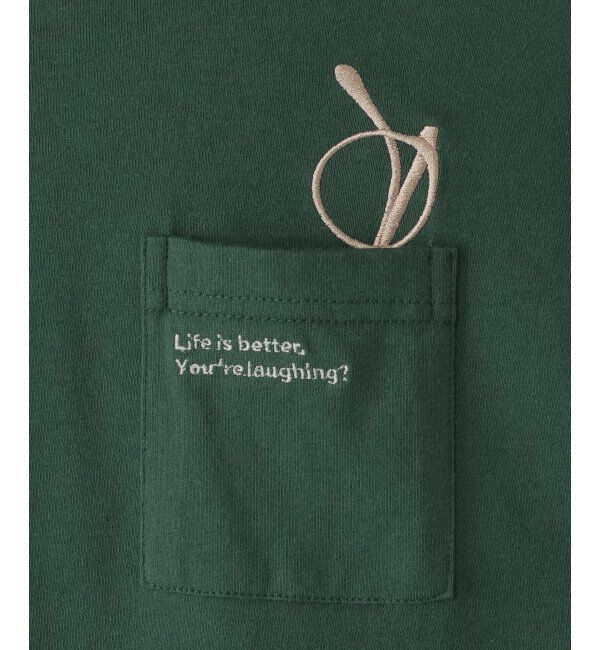 ikka kids「【親子おそろい】メガネポケ裾レイヤーTシャツ（120~160cm）」|Tシャツ・カットソー|