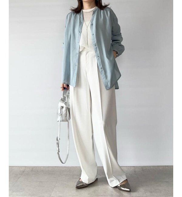 ikka「【雑誌InRed5月号掲載】シアーバックリボンブラウス」|シャツ・ブラウス|