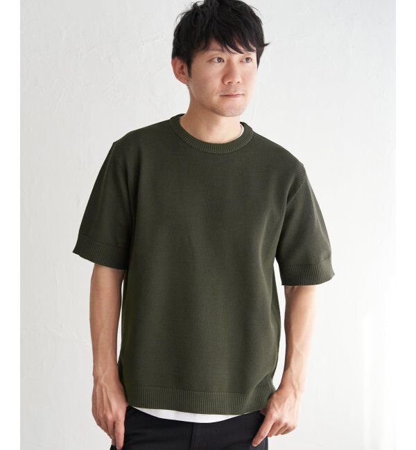 ikka「【2点セット】GOKU楽ニット半袖セット」|プルオーバー|