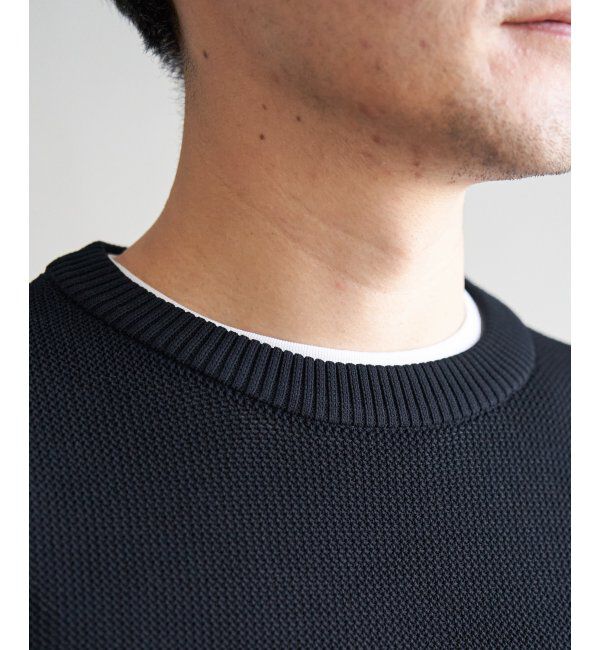 ikka「【2点セット】GOKU楽ニット半袖セット」|プルオーバー|