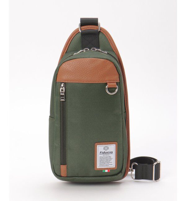 ikka「配色切り替えボディバッグ」|その他|オリーブ