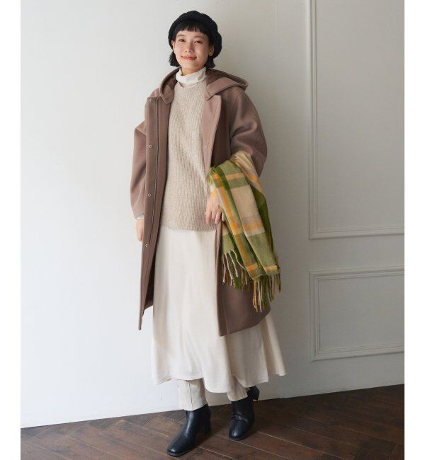 Lbc with Life「cafeウールバックスリットベスト」|ニット・セーター|