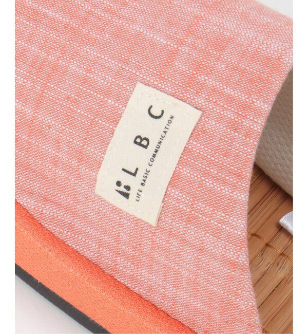 Lbc with Life「茶竹無地厚底スリッパ」|ルームシューズ|