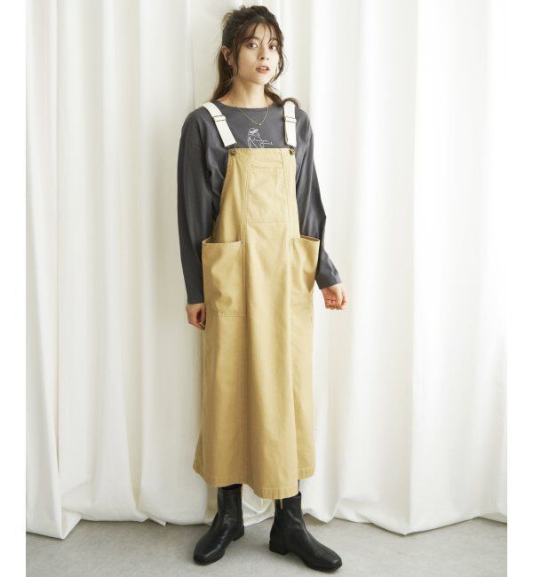 Lbc with Life「バックサテンワークジャンスカ」|ワンピース|