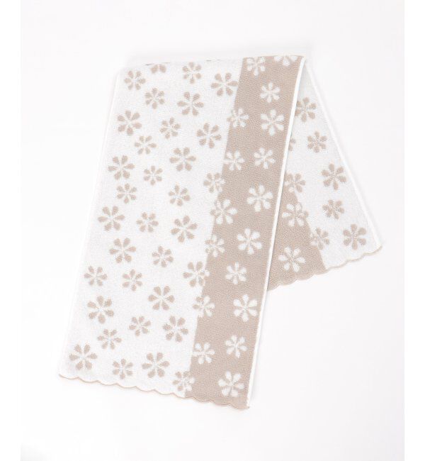 Lbc with Life「ランダム花柄スリムフェイスタオル」|タオル|