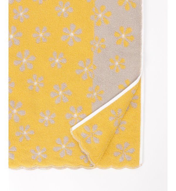 Lbc with Life「ランダム花柄スリムフェイスタオル」|タオル|