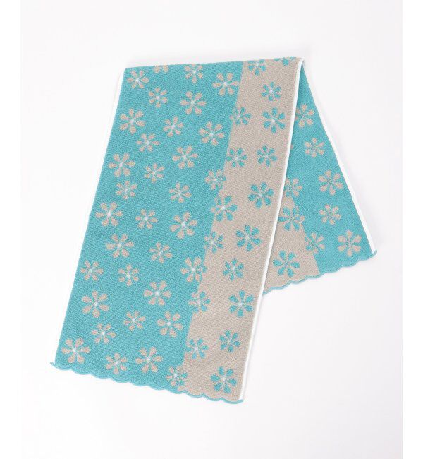 Lbc with Life「ランダム花柄スリムフェイスタオル」|タオル|