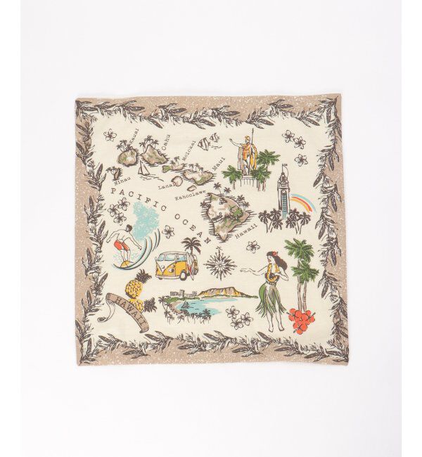 Lbc with Life「クッションカバー ハワイマップ」|クッション・クッションカバー|