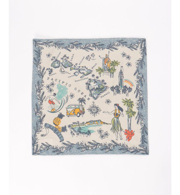 Lbc with Life「クッションカバー ハワイマップ」|クッション・クッションカバー|