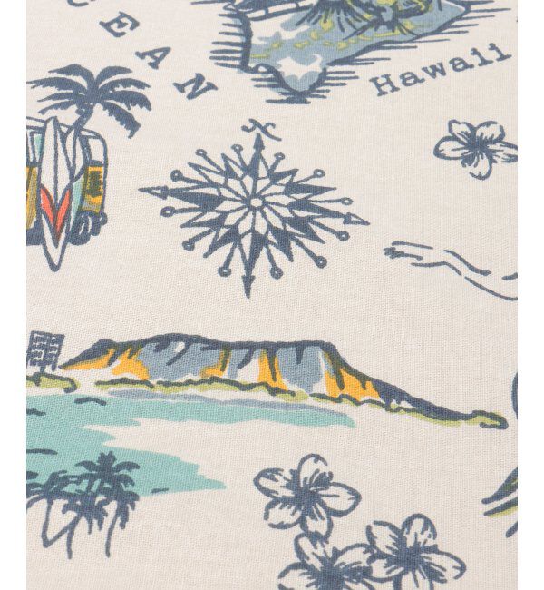 Lbc with Life「クッションカバー ハワイマップ」|クッション・クッションカバー|