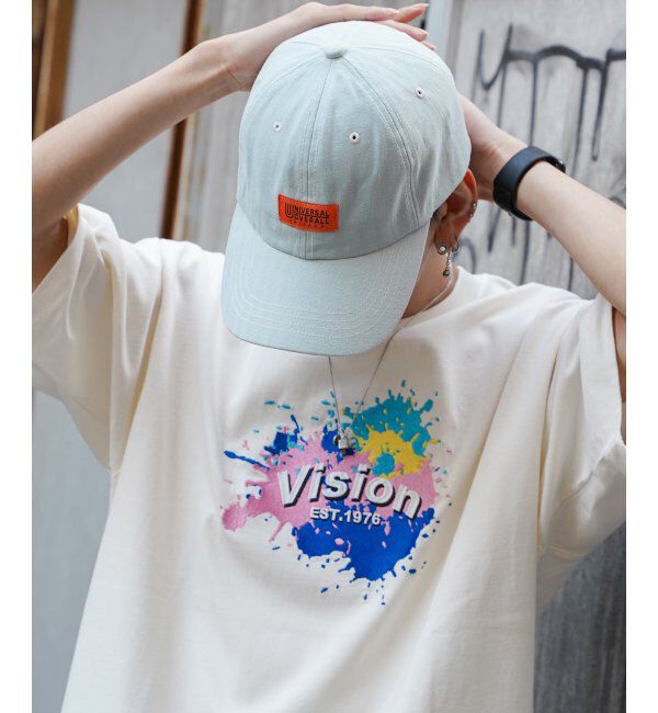 VENCE share style「ＵＯ　ヘリンボーン配色ステッチキャップ」|その他|スカイブルー