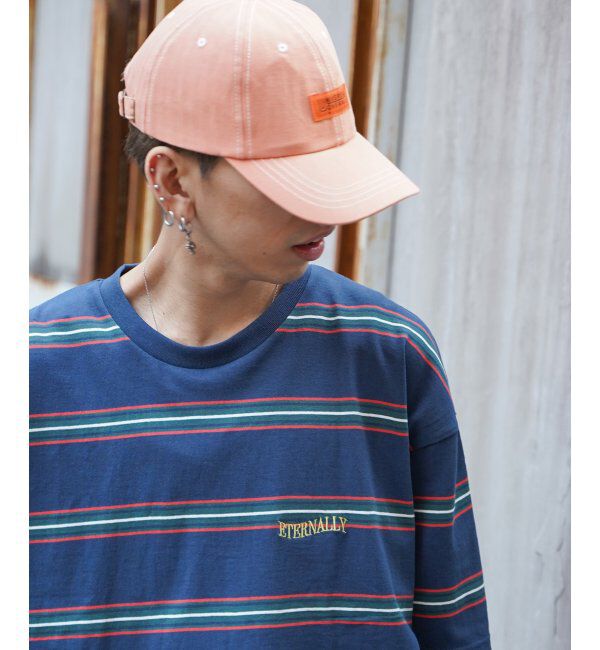VENCE share style「ＵＯ　ヘリンボーン配色ステッチキャップ」|その他|ピーチピンク