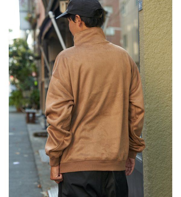 VENCE share style「フェイクスウェードヒゲ刺繍ハーフZIP」|その他|