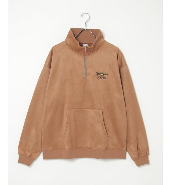 VENCE share style「フェイクスウェードヒゲ刺繍ハーフZIP」|その他|