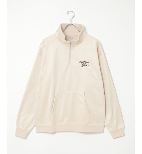 VENCE share style「フェイクスウェードヒゲ刺繍ハーフZIP」|その他|