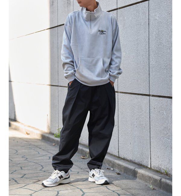 VENCE share style「フェイクスウェードヒゲ刺繍ハーフZIP」|その他|