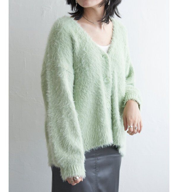 VENCE share style「シャギーニットカーディガン」|カーディガン|