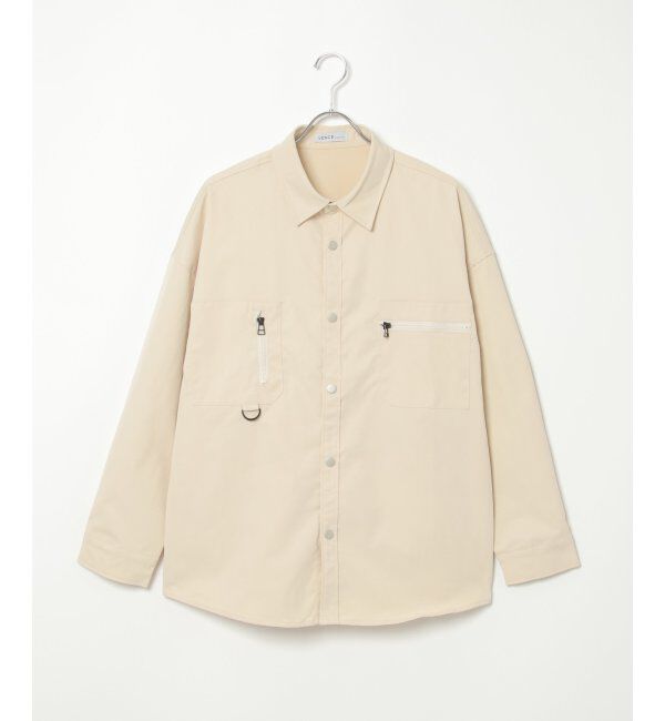 VENCE share style「ツイルオーバーサイズシャツ」|シャツ・ブラウス|
