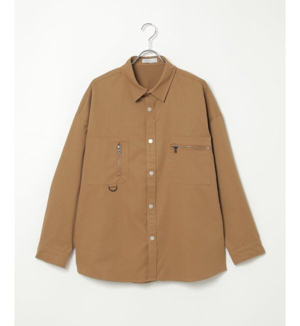 VENCE share style「ツイルオーバーサイズシャツ」|シャツ・ブラウス|