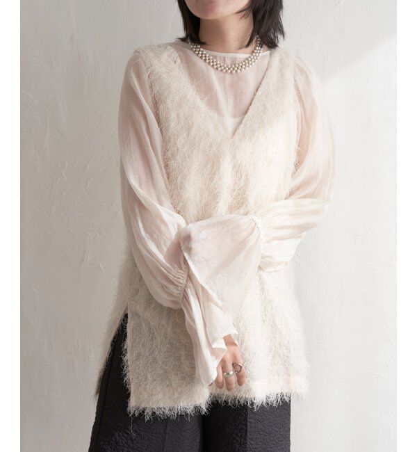 VENCE share style「シャギーノースリーブ」|ニット・セーター|