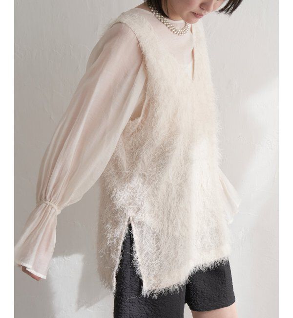 VENCE share style「シャギーノースリーブ」|ニット・セーター|