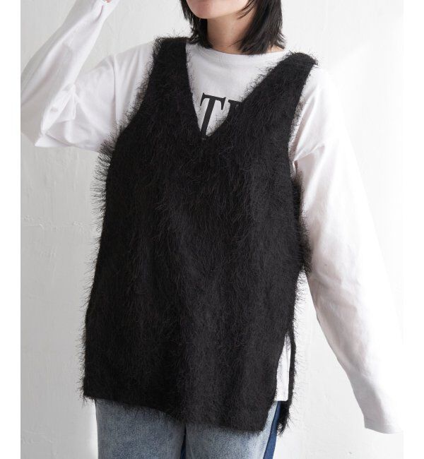 VENCE share style「シャギーノースリーブ」|ニット・セーター|