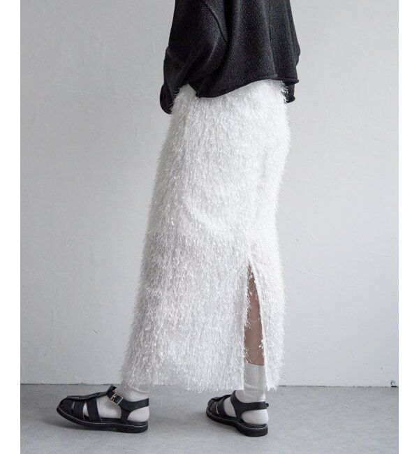 VENCE share style「フリンジカットソースカート」|スカート|