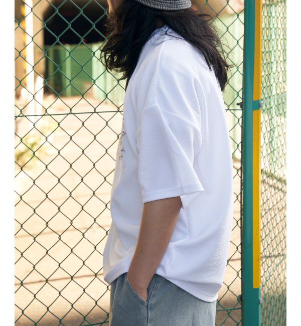 VENCE share style「梨地花柄刺繍Tシャツ」|Tシャツ・カットソー|