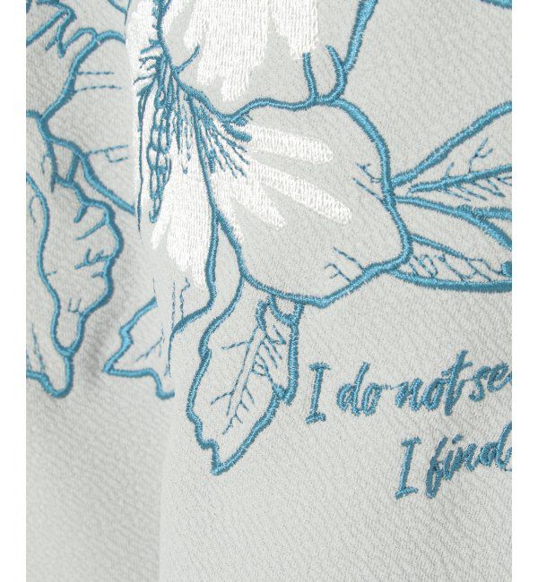 VENCE share style「梨地花柄刺繍Tシャツ」|Tシャツ・カットソー|