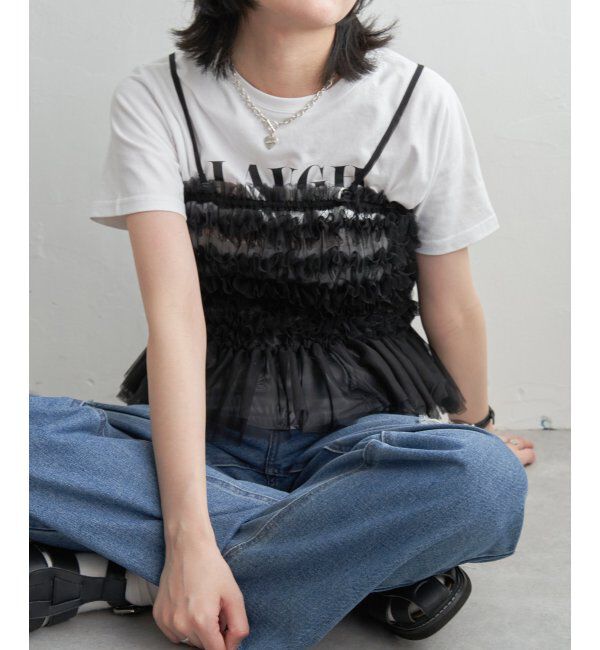 VENCE share style「チュールキャミソール」|タンクトップ|