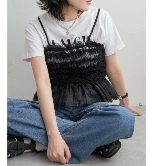 VENCE share style「チュールキャミソール」|タンクトップ|