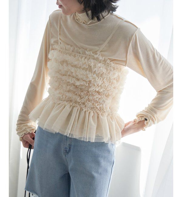 VENCE share style「チュールキャミソール」|タンクトップ|