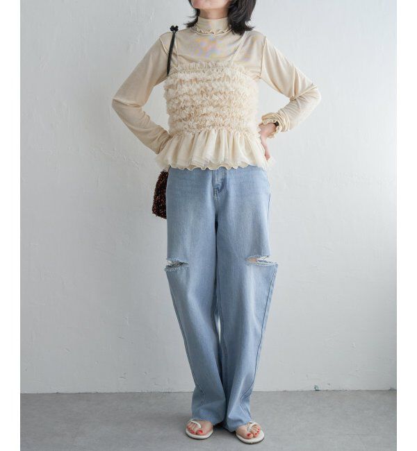 VENCE share style「チュールキャミソール」|タンクトップ|