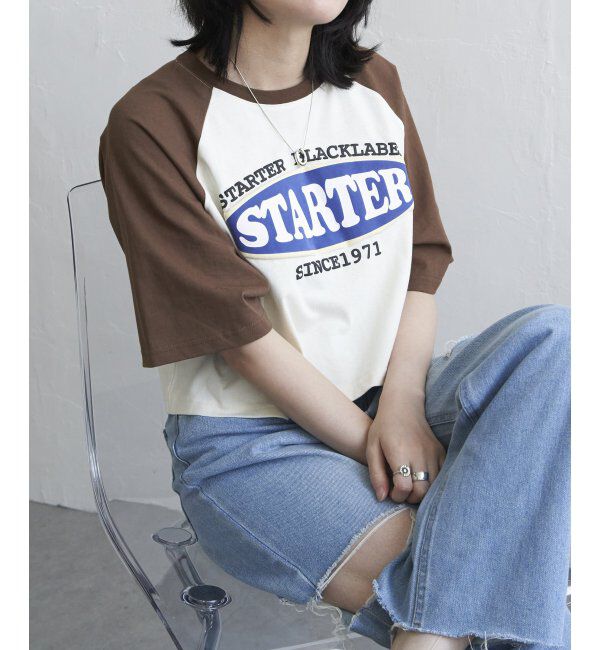 VENCE share style「STARTER BLACK LABEL スターターブラックレーベル ショートラグランTシャツ」|Tシャツ・カットソー|