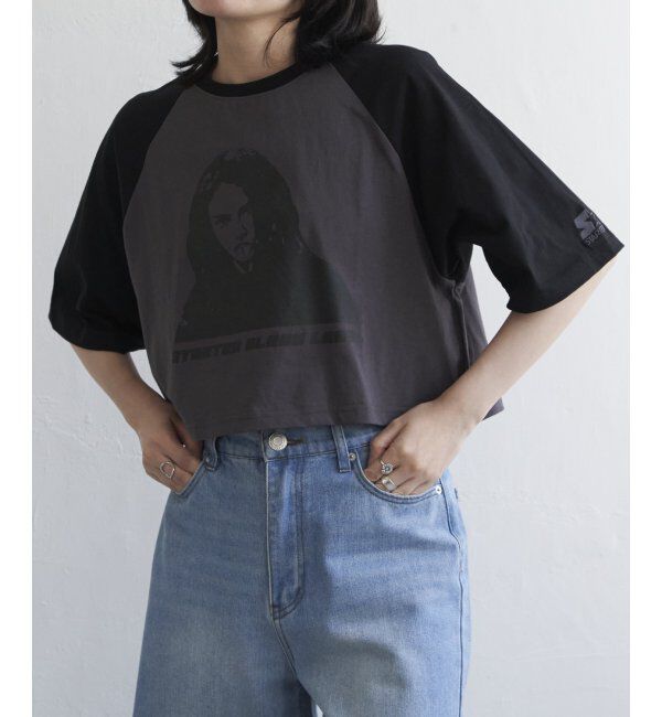 VENCE share style「STARTER BLACK LABEL スターターブラックレーベル ショートラグランTシャツ」|Tシャツ・カットソー|チャコール